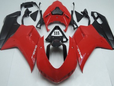 Red Matte Black 2007-2014 Ducati 848 1098 1198 Motorcycle Fairings