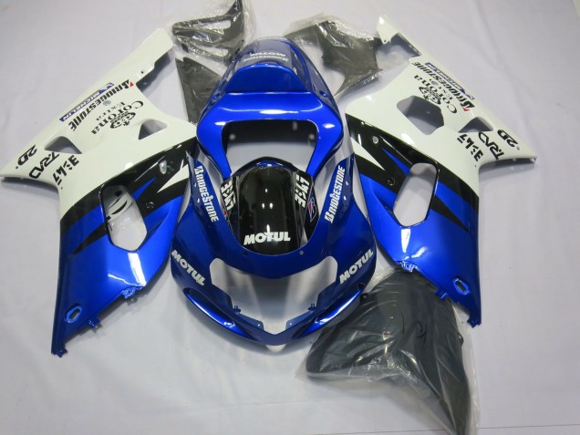 Red MoviStar 2001-2003 GSXR 600-750 Motorcycle Fairings