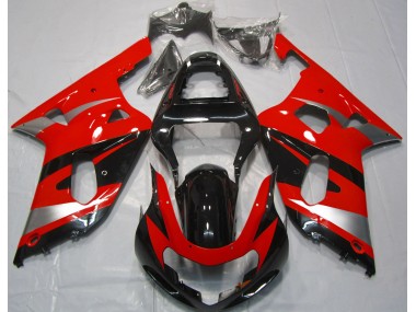 Red OEM Style 2001-2003 GSXR 600-750 Motorcycle Fairings