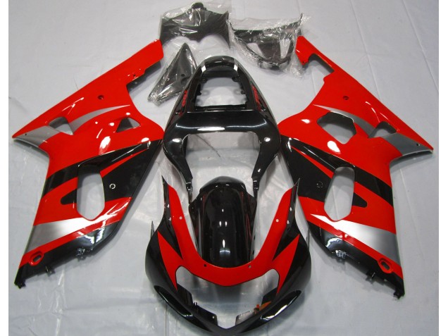 Red OEM Style 2001-2003 GSXR 600-750 Motorcycle Fairings