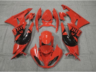 Red Punisher 2009-2012 ZX6R Motorcycle Fairings