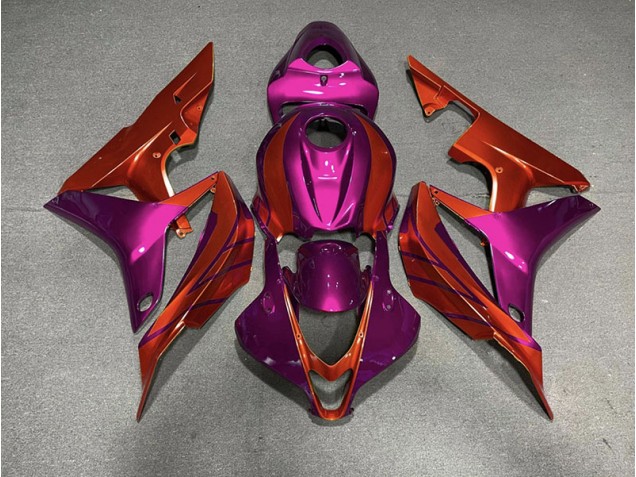Red & Violet 2007-2008 CBR600RR Motorcycle Fairings