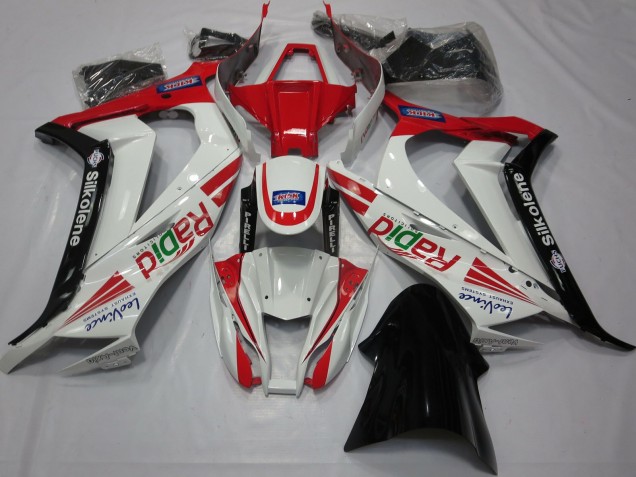 Red White Black Ra 2011-2015 ZX10R Motorcycle Fairings