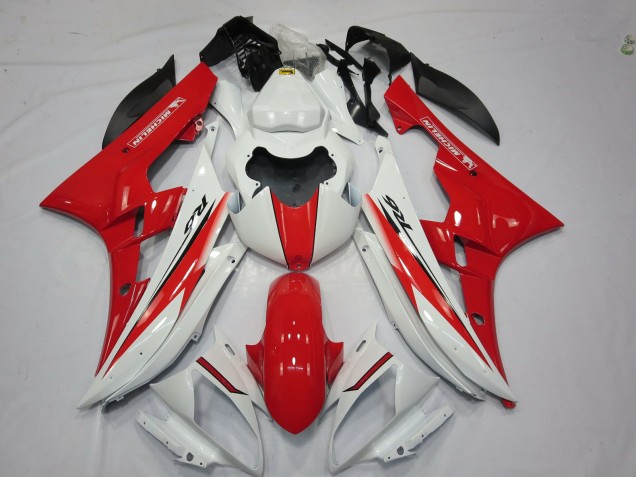 Red White OEM Style 2006-2007 R6 Motorcycle Fairings