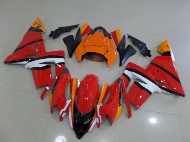 Red White Pink 2004-2005 ZX10R Motorcycle Fairings