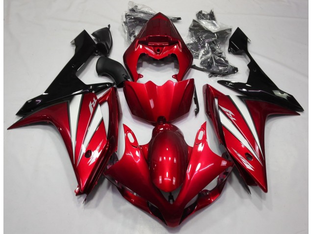 Red White and Black 2007-2008 R1 Motorcycle Fairings