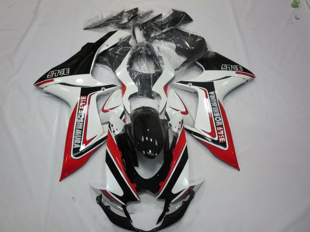 Red White and Black 2011-2024 GSXR 600-750 Motorcycle Fairings