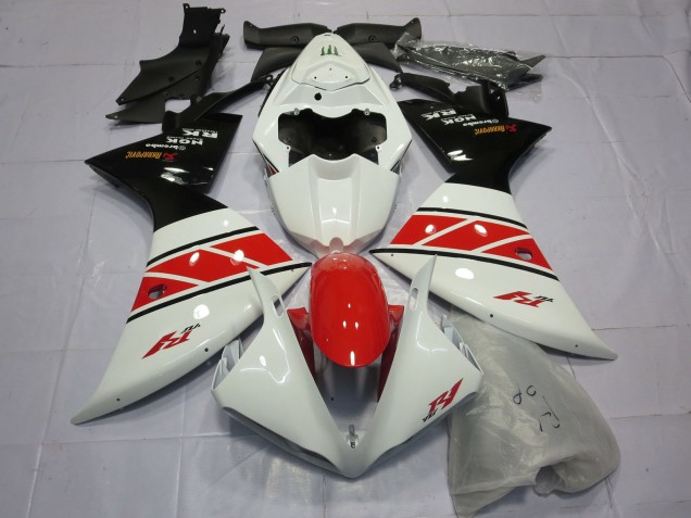 Red White and Black 2012-2014 R1 Motorcycle Fairings Red White and Black 2012-2014 R1 Motorcycle Fairings