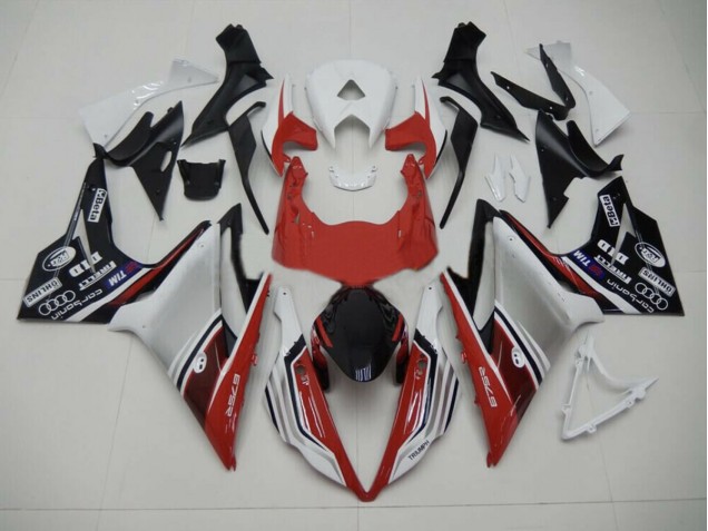 Red White and Black Style 2013-2016 Daytona 675 Motorcycle Fairings