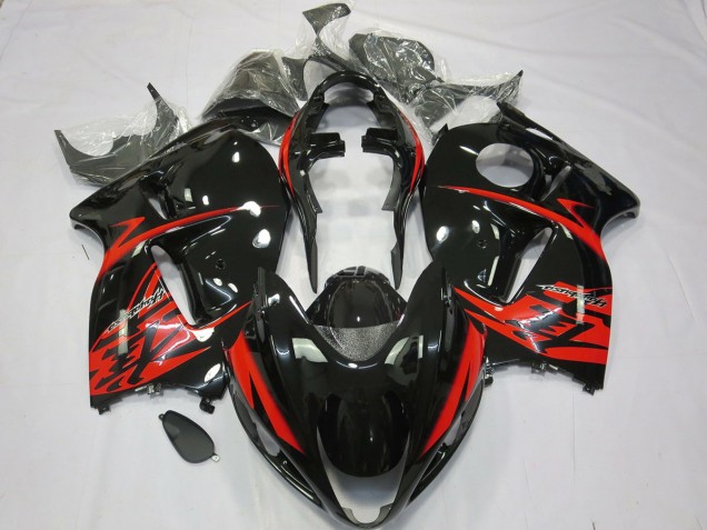 Red and Black 1997-2007 GSXR 1300 Hayabusa Motorcycle Fairings