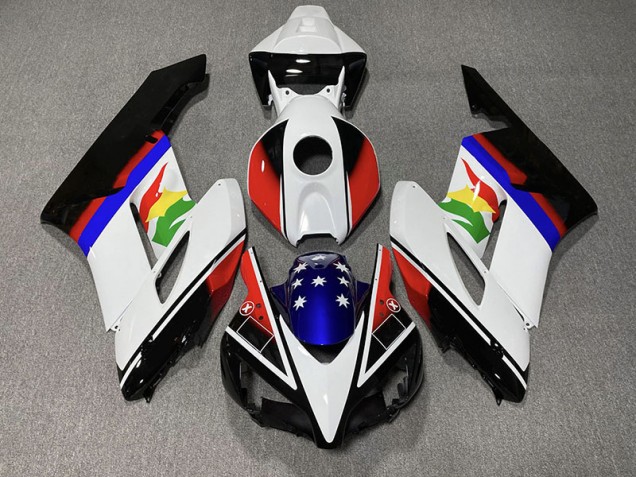 Red and Blue Flag 2004-2005 CBR1000RR Motorcycle Fairings