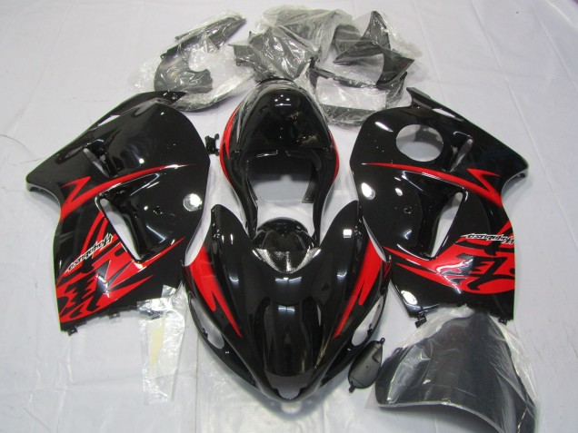 Red and Gloss Black 1997-2007 GSXR 1300 Hayabusa Motorcycle Fairings
