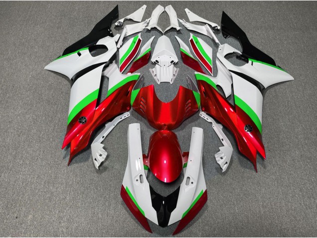 Red and Green Gloss 2017-2021 R6 Motorcycle Fairings
