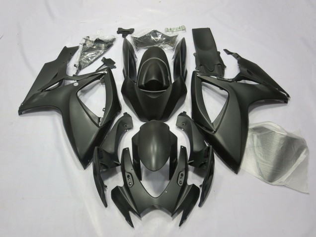 Red and Matte 2006-2007 GSXR 600-750 Motorcycle Fairings