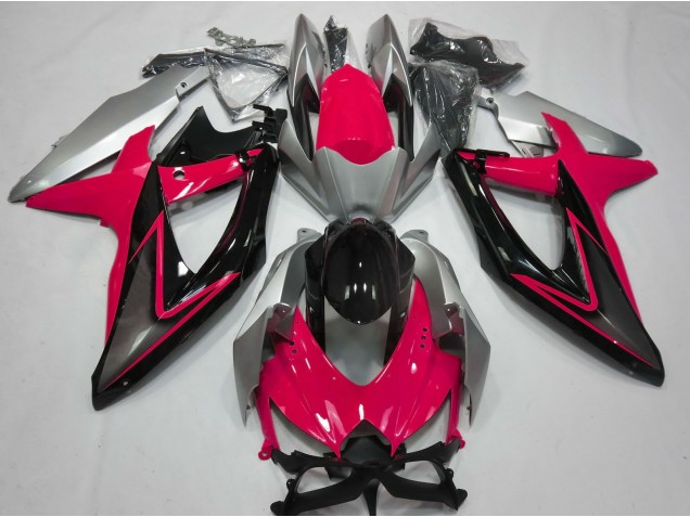 Red and Silver 2008-2010 GSXR 600-750 Motorcycle Fairings Red and Silver 2008-2010 GSXR 600-750 Motorcycle Fairings