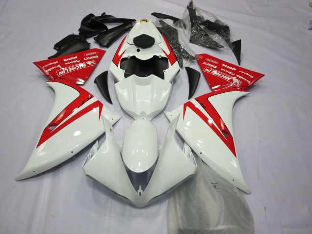 Red and White 2012-2014 R1 Motorcycle Fairings