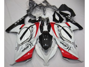 Red and White 2013-2018 Ninja 300 Motorcycle Fairings
