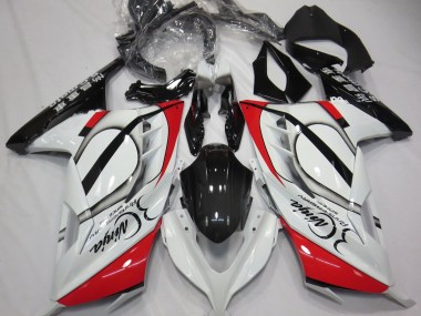 Red and White 2013-2018 Ninja 300 Motorcycle Fairings
