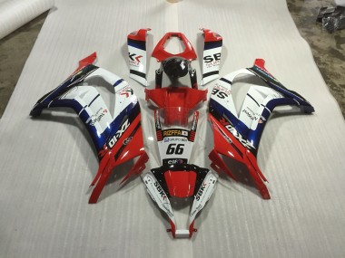Red blue and White Race 2011-2015 ZX10R Motorcycle Fairings