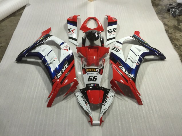 Red blue and White Race 2011-2015 ZX10R Motorcycle Fairings