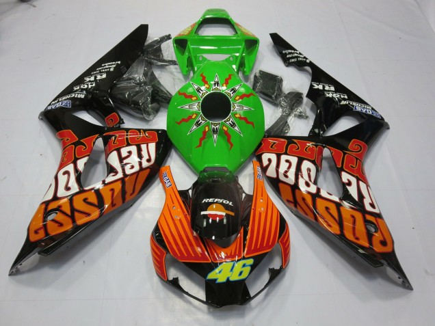 Rossi Lime 2006-2007 CBR1000RR Motorcycle Fairings