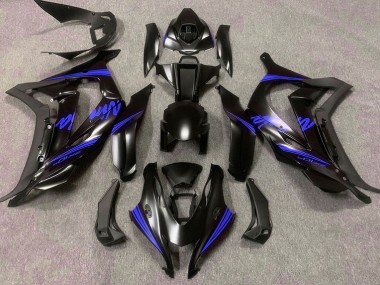 Satin Black & Blue 2016-2019 ZX10R Motorcycle Fairings
