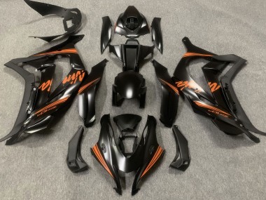 Satin Black & Orange 2016-2019 ZX10R Motorcycle Fairings