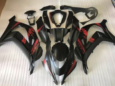 Satin Black & Red 2016-2019 ZX10R Motorcycle Fairings