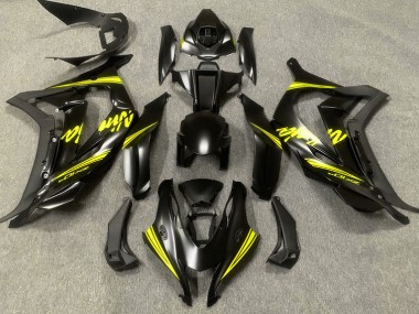 Satin Black & Yellow 2016-2019 ZX10R Motorcycle Fairings