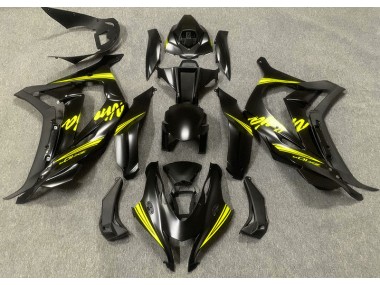 Satin Black & Yellow 2016-2019 ZX10R Motorcycle Fairings
