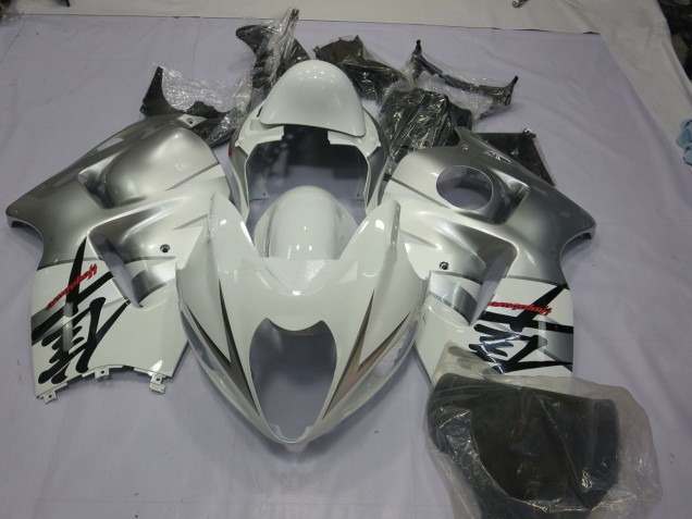 Silver White 1997-2007 GSXR 1300 Hayabusa Motorcycle Fairings