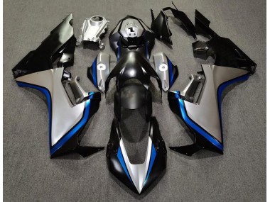 Silver and Black & Blue 2017-2023 CBR1000RR Motorcycle Fairings