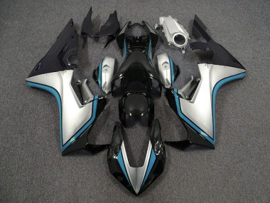 Silver and Black & Light Blue 2017-2023 CBR1000RR Motorcycle Fairings
