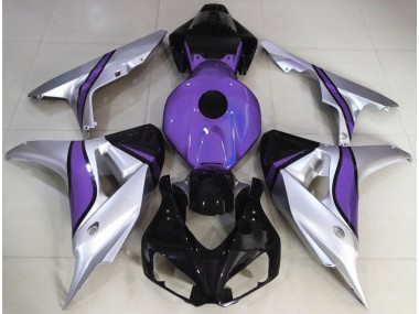 Silver and Purple Custom 2006-2007 CBR1000RR Motorcycle Fairings