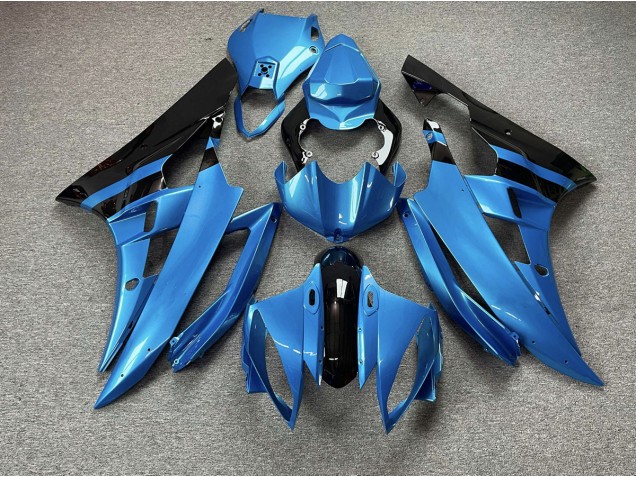 Sky Blue and Black 2006-2007 R6 Motorcycle Fairings