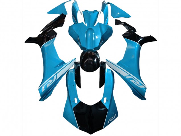 Sky Blue and Black 2015-2019 R1 Motorcycle Fairings