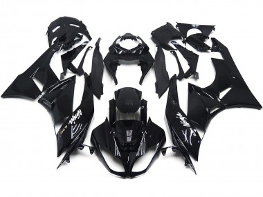 Slick Gloss Black 2009-2012 ZX6R Motorcycle Fairings