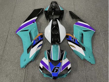 Teal 6 2004-2005 CBR1000RR Motorcycle Fairings