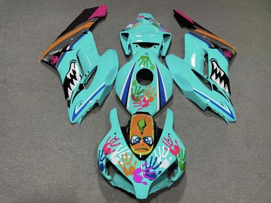 Teal Shark 2004-2005 CBR1000RR Motorcycle Fairings