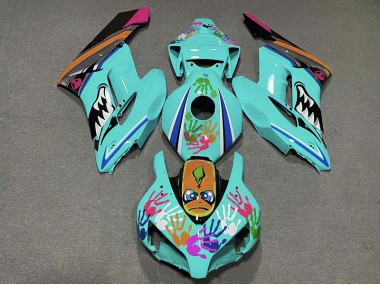 Teal Shark 2004-2005 CBR1000RR Motorcycle Fairings