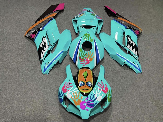 Teal Shark 2004-2005 CBR1000RR Motorcycle Fairings