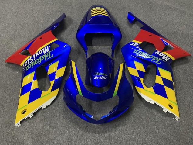 Telefonica 2001-2003 GSXR 600-750 Motorcycle Fairings