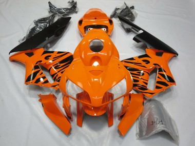 Tribal Orange 2005-2006 CBR600RR Motorcycle Fairings