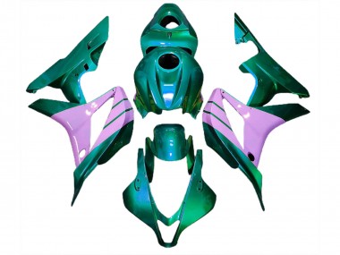 Turquoise and Pink 2007-2008 CBR600RR Motorcycle Fairings