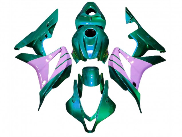 Turquoise and Pink 2007-2008 CBR600RR Motorcycle Fairings