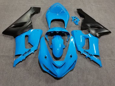 Vibrant Blue 2005-2006 ZX6R Motorcycle Fairings