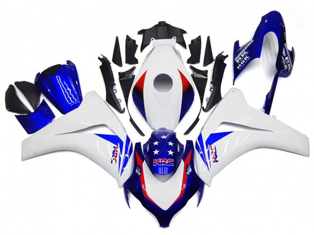 Vibrant Blue Star 2008-2011 CBR1000RR Motorcycle Fairings