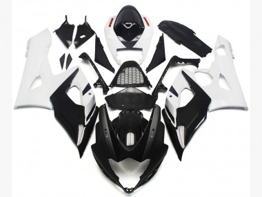 Vibrant Gloss Blue and Matte Black 2005-2006 GSXR 1000 Motorcycle Fairings