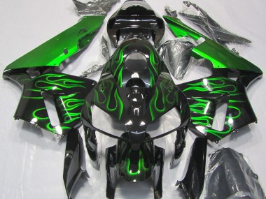 Vibrant Green Flame 2005-2006 CBR600RR Motorcycle Fairings