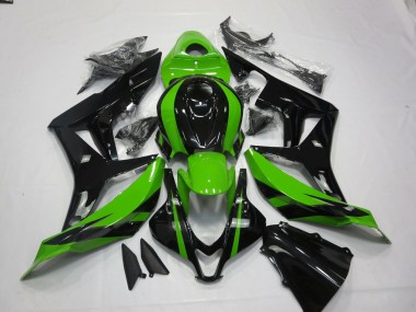 Vibrant Green and Black 2007-2008 CBR600RR Motorcycle Fairings